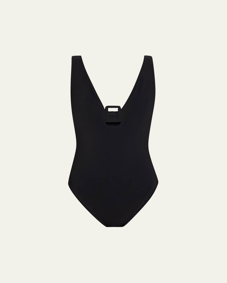 Juni V-Neck Silent Underwire One-Piece Swimsuit